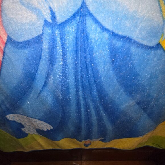 Disney Princess Fleece Blanket - Belle, Cinderella, Aurora ~60x50in - Picture 5 of 13